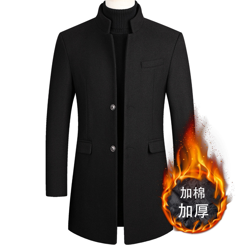 Wool Coat Peacoat - 2025 Yeni Ekstra Uzun Yün Trençkot