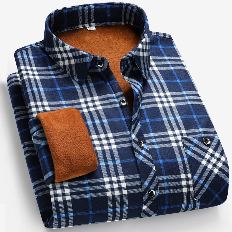 Flannel Shirt Lined - Sonbahar ve Kış Erkek Polar Astarlı