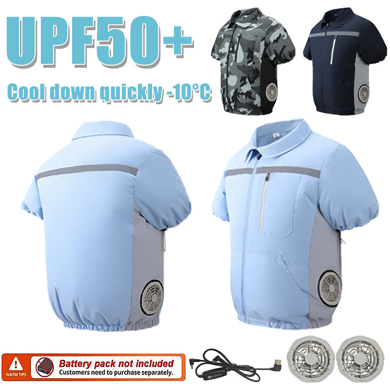 Down Jacket Packable - Yazlık Soğutuculu Kısa Kollu Klima Giysisi