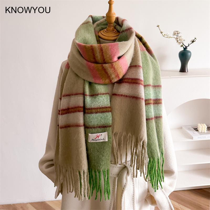 Cashmere Pashmina Wrap - 2026 Kış Kalın Sıcak Atkı Kadın