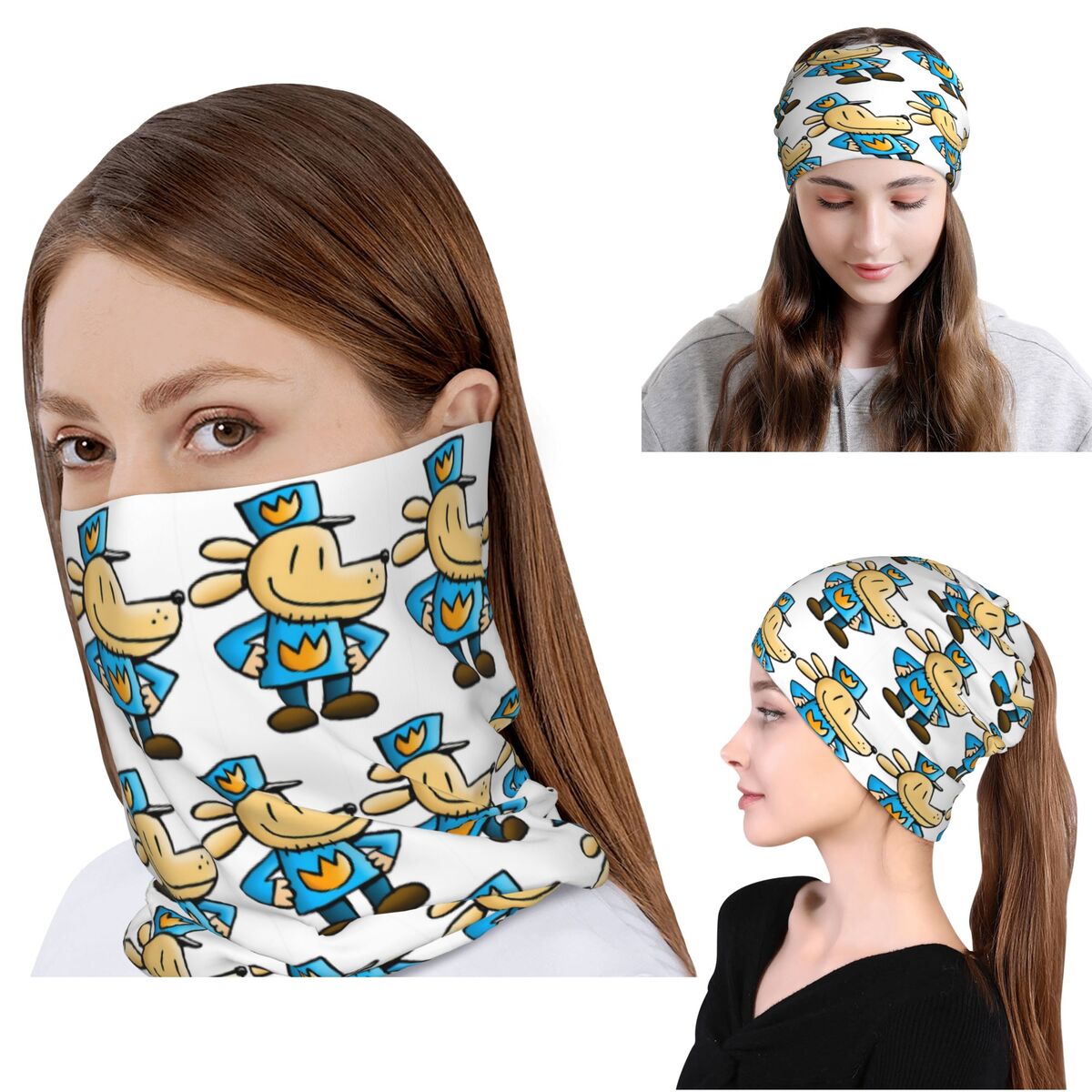 Knit Beanie Hat Warm - Köpek Adam Komedi Grafik Roman Bandana