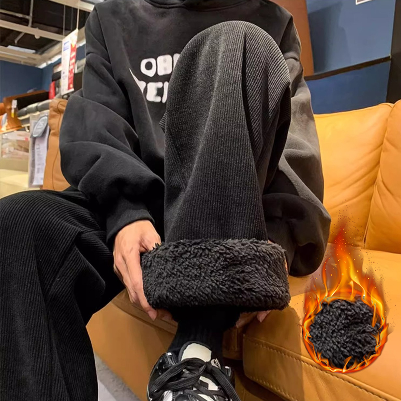 Corduroy Pant Warm - Kalın Kuzu Yünü Erkek Pantolonu Kışlık