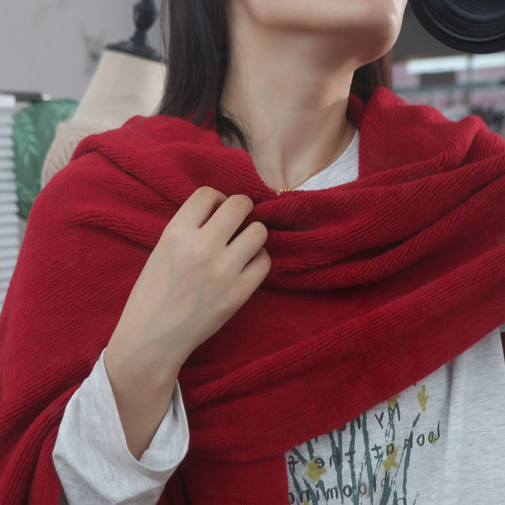 Wool Scarf Men - Yüksek Kaliteli Düz Renk Erkek Yün