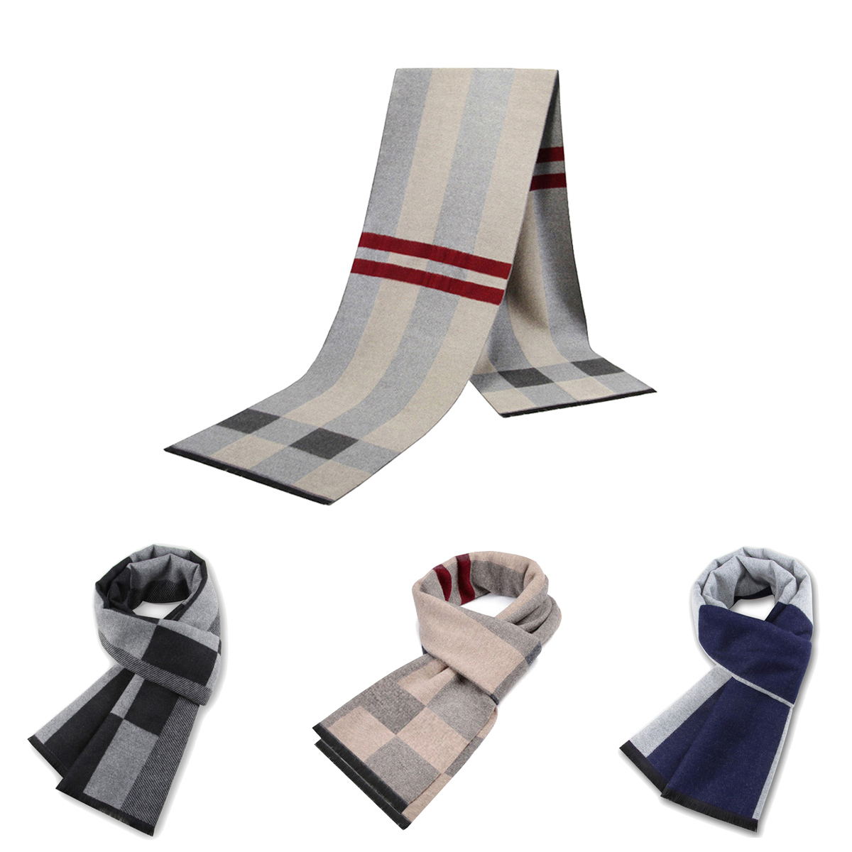 Wool Scarf Men - Erkekler Eşarp Adam Kış Kopya Kaşmir
