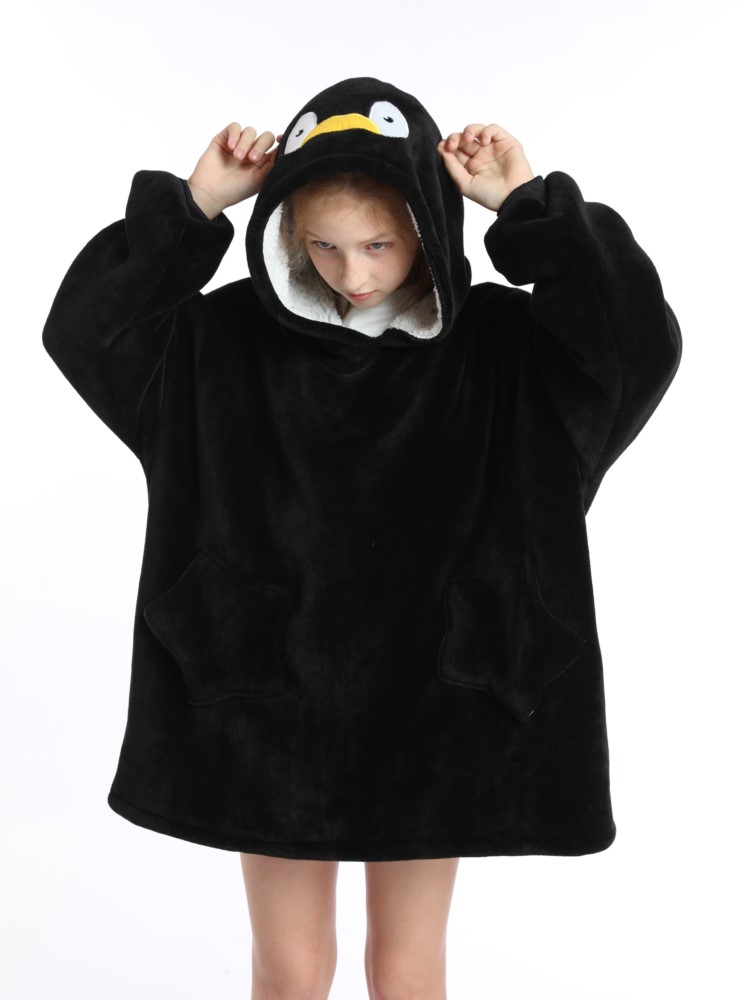 Sherpa Hoodie Fleece - Kış Sherpa battaniye gençler Hoodie kış