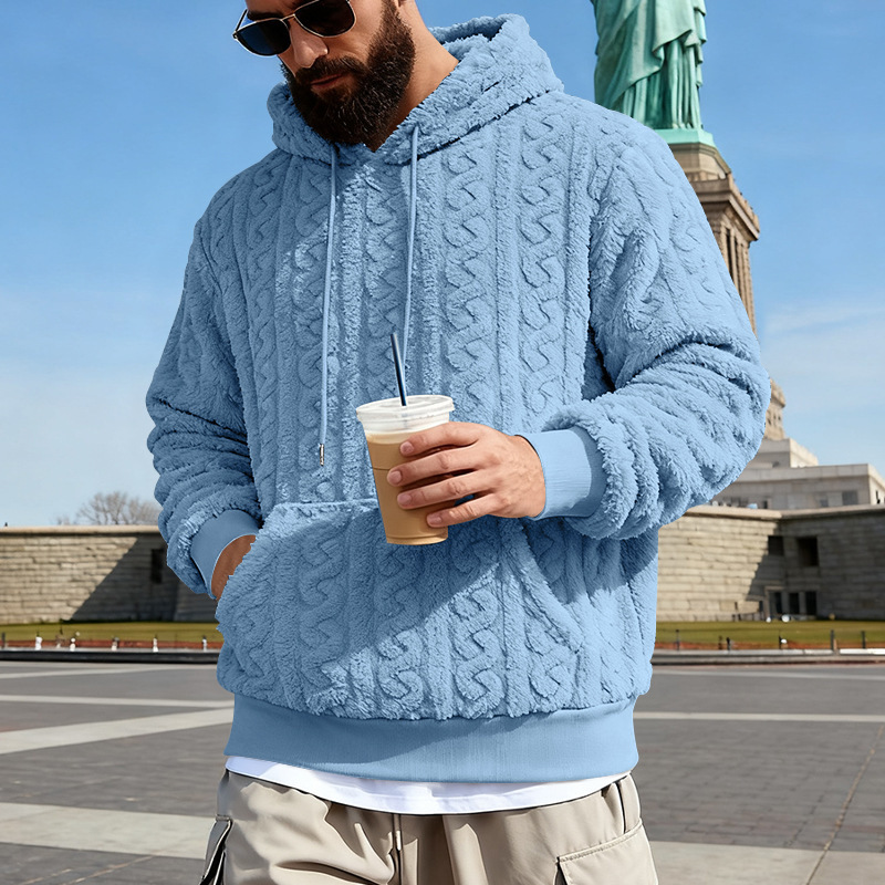 Erkek Polar Kapüşonlu Üst Kışl - Sherpa Hoodie Fleece incelemesi ve fiyatı