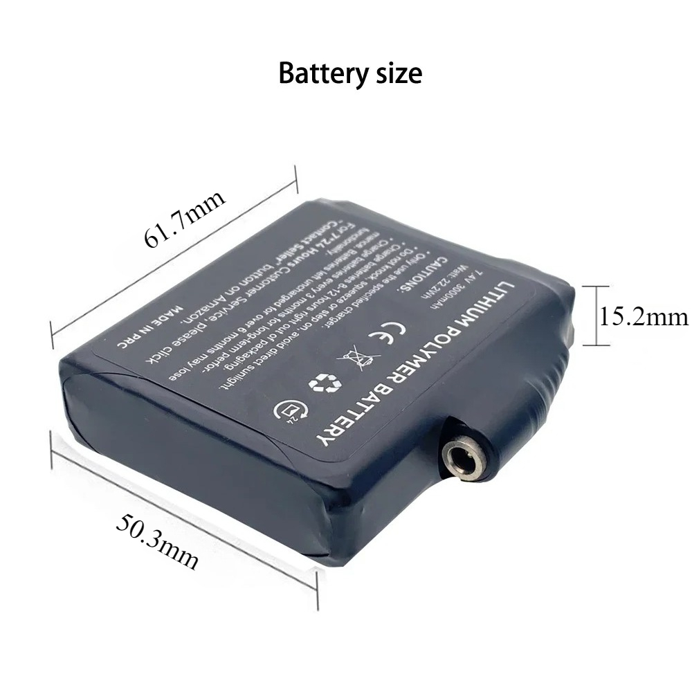 Eldiven Pili 7.4V 3000mAh Poli - Heated Vest Battery incelemesi ve fiyatı