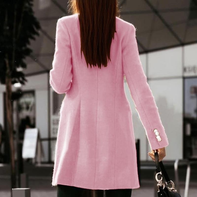831A Bayan Sonbahar Kış Yün Mo - Wool Coat Peacoat incelemesi ve fiyatı