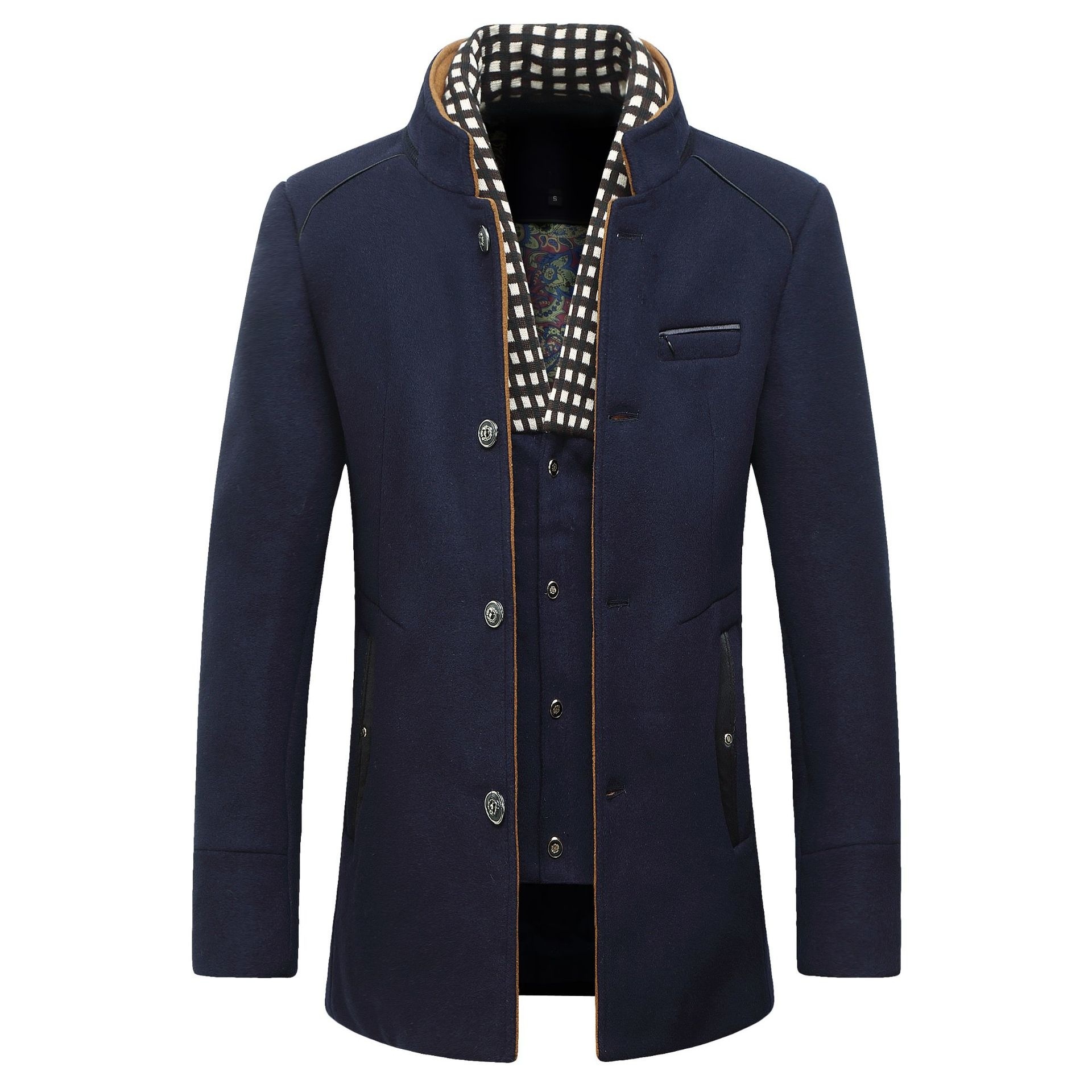Moda erkek Yün ceket Klasik Kr - Wool Coat Peacoat incelemesi ve fiyatı