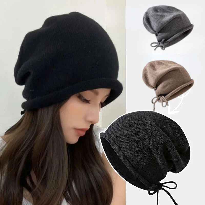 Örme Bone Şapkalar Kadınlar İç - Knit Beanie Hat Warm incelemesi ve fiyatı