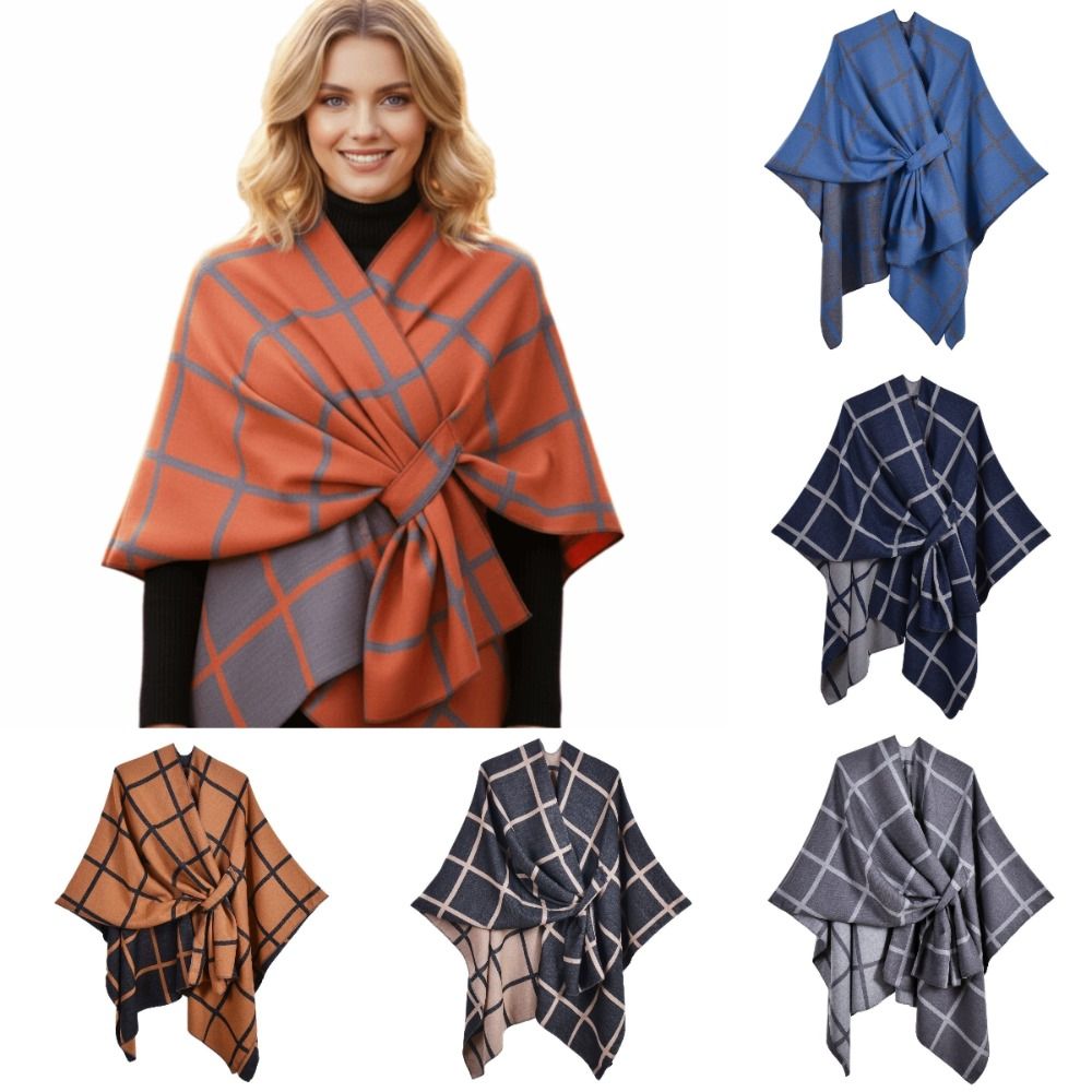 Sıcak tutan kaban ekose desenl - Shawl Wrap Winter incelemesi ve fiyatı