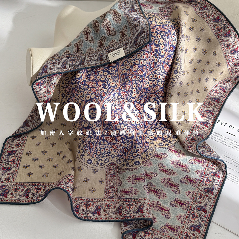 %70 yün %30 gerçek ipek kadınl - Wool Scarf Men incelemesi ve fiyatı