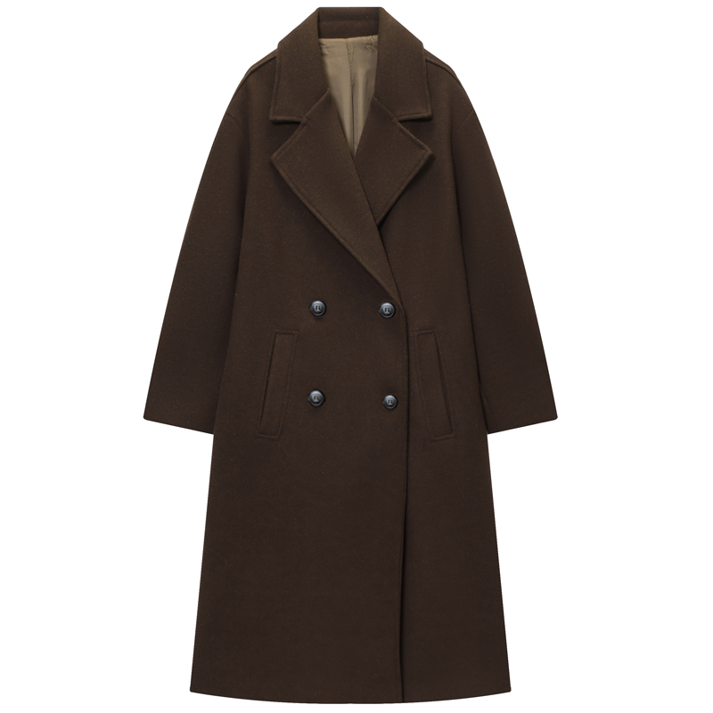 HXAO Kadın Ceket Kahverengi Tü - Wool Coat Peacoat incelemesi ve fiyatı