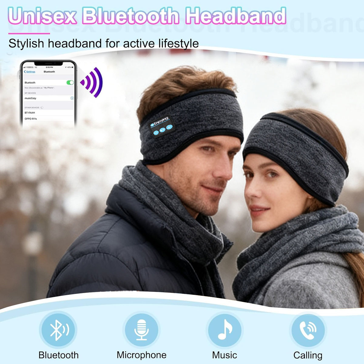 Kablosuz Bluetooth Kulaklıklar - Winter Headband Fleece incelemesi ve fiyatı
