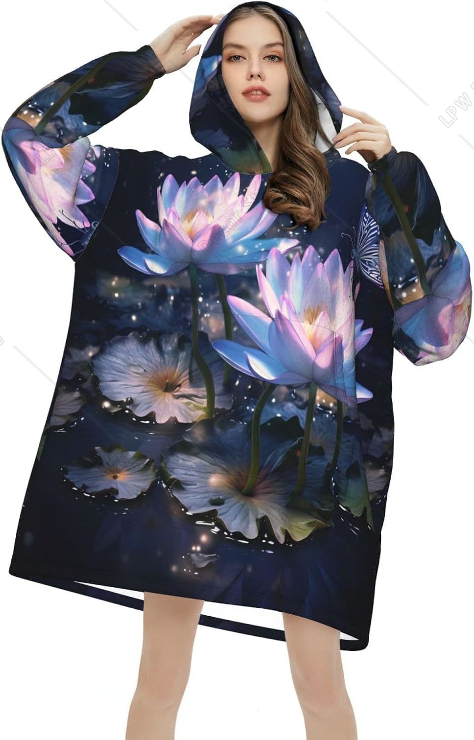 Fantazi Nil Nilüferi Giyilebil - Sherpa Hoodie Fleece incelemesi ve fiyatı