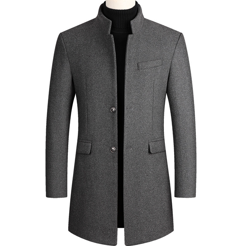 2025 Yeni Ekstra Uzun Yün Tren - Wool Coat Peacoat incelemesi ve fiyatı