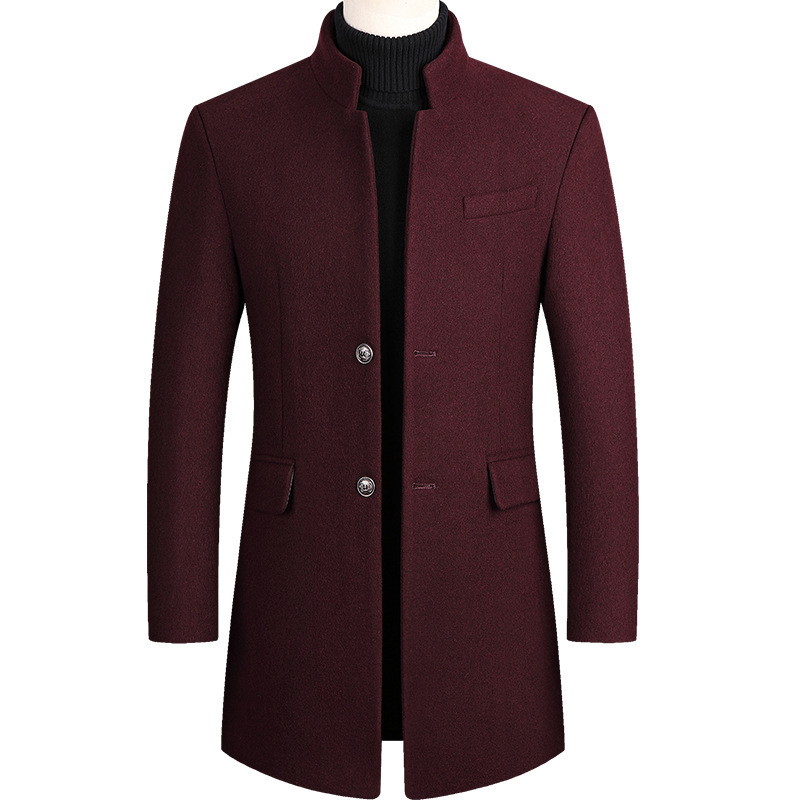 2025 Yeni Ekstra Uzun Yün Tren - Wool Coat Peacoat incelemesi ve fiyatı