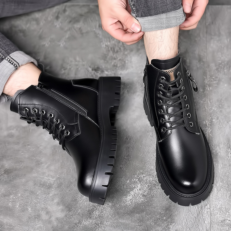 Erkekler klasik hakiki deri çi - Waterproof Winter Boot incelemesi ve fiyatı