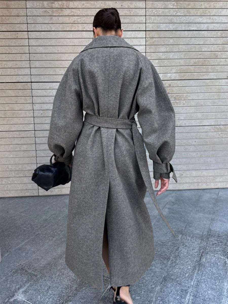 LUCYSHIHATTU Uzun Taklit yün M - Wool Coat Peacoat incelemesi ve fiyatı