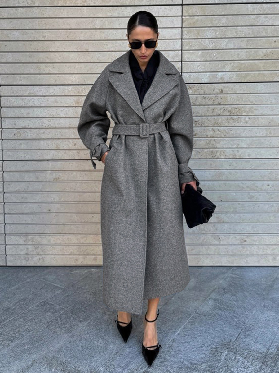 LUCYSHIHATTU Uzun Taklit yün M - Wool Coat Peacoat incelemesi ve fiyatı