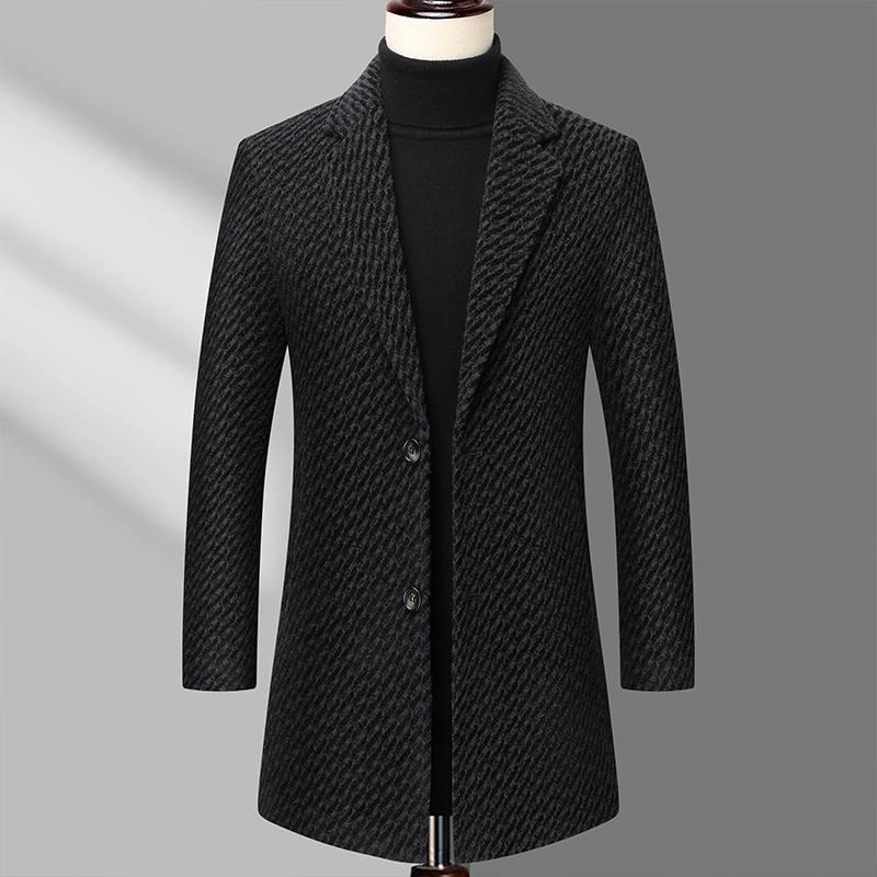 Uzun Ceket Erkekler Erkek Yün  - Wool Coat Peacoat incelemesi ve fiyatı