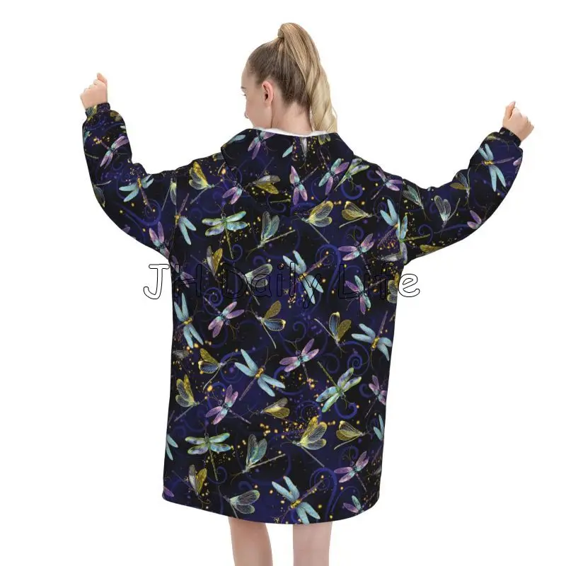 Dragonfly Galaxy Giyilebilir B - Sherpa Hoodie Fleece incelemesi ve fiyatı