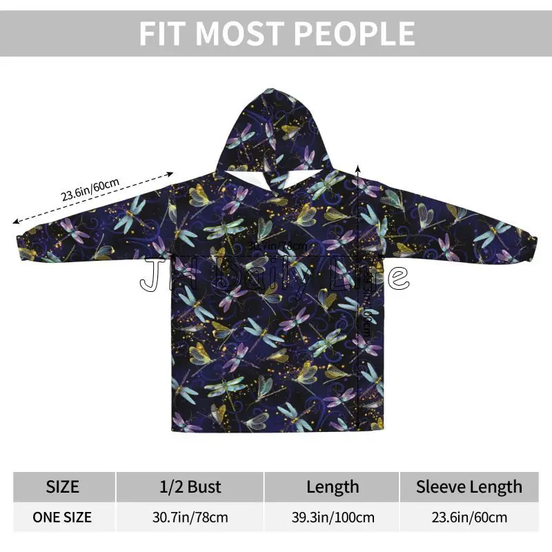 Dragonfly Galaxy Giyilebilir B - Sherpa Hoodie Fleece incelemesi ve fiyatı