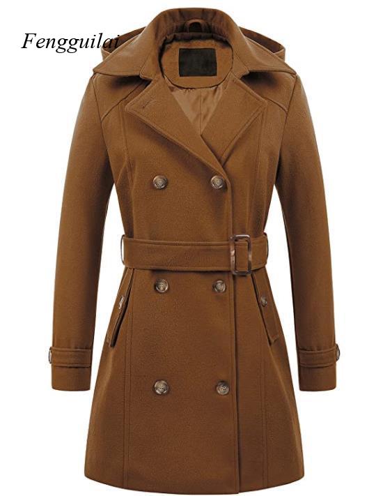Kadın Siyah Kapüşonlu Kruvaze  - Wool Coat Peacoat incelemesi ve fiyatı