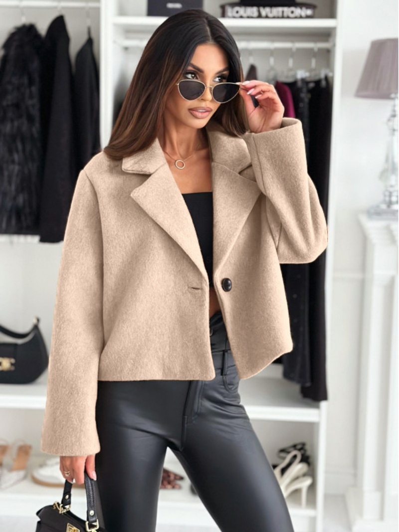 Kadınlar için Kırpılmış Trençk - Wool Coat Peacoat incelemesi ve fiyatı