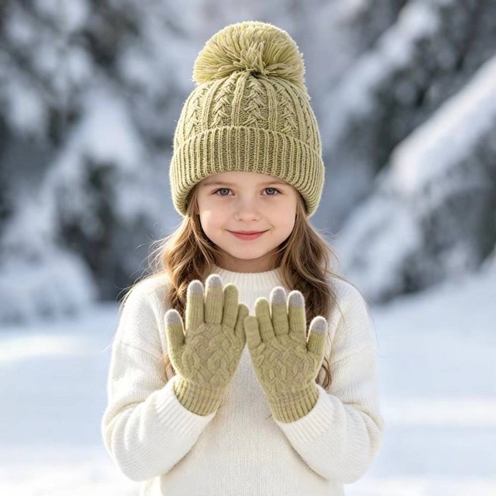2 adet/takım moda kış çocuk şa - Touch Screen Gloves incelemesi ve fiyatı