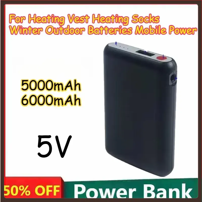 5000mAh 6000mAh 5V Isıtma Yele - Heated Vest Battery incelemesi ve fiyatı