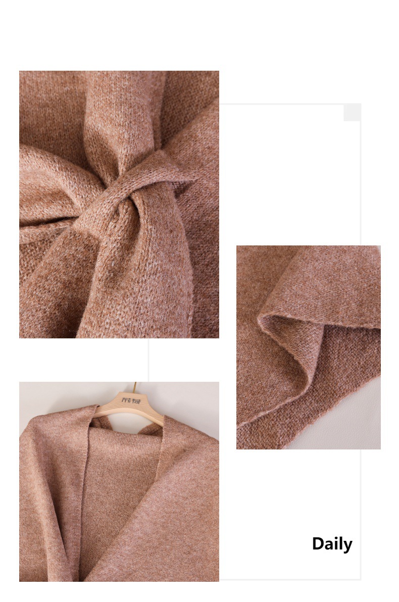 Sade Düz Renk Örme Üçgen Şal,  - Shawl Wrap Winter incelemesi ve fiyatı