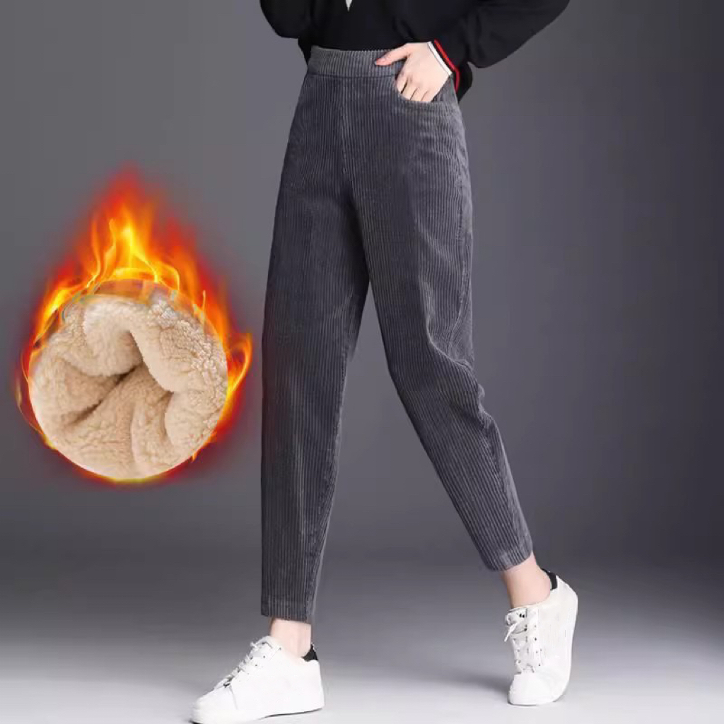 1 adet Kadın Sonbahar Kış Pelu - Corduroy Pant Warm incelemesi ve fiyatı